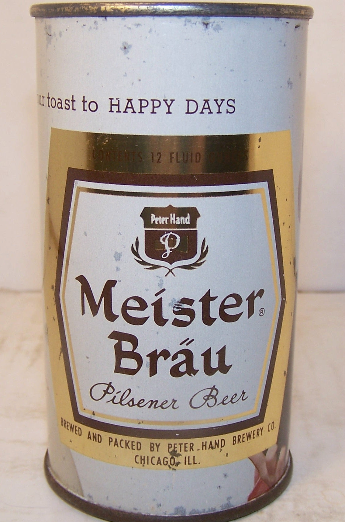 Meister Brau Pilsener Beer, (Bowling) USBC 98-30, Grade 1/1- Sold 1/9/15