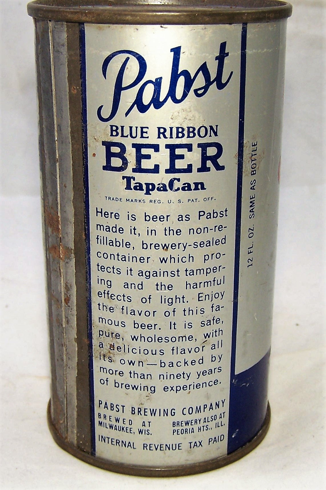 Pabst Blue Ribbon Export Beer, Original, Grade 1-