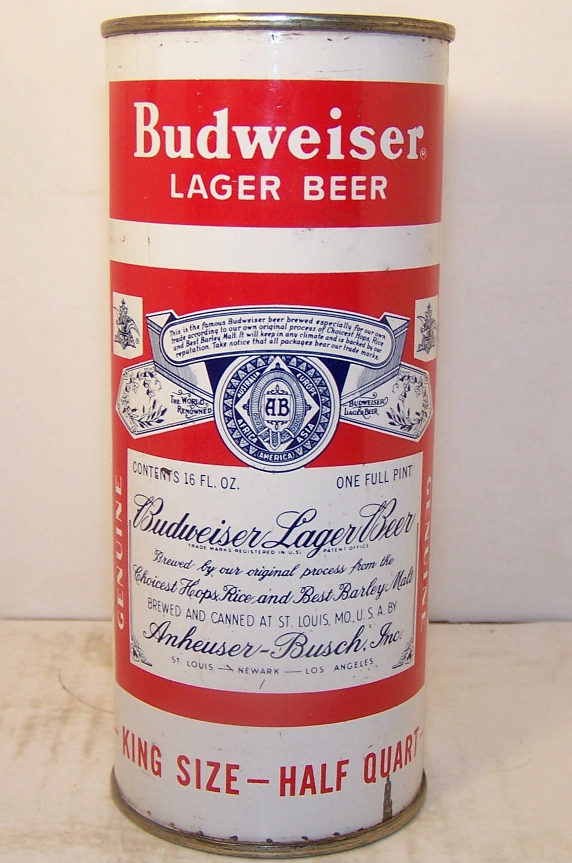 Budweiser Lager Beer, USBC 226-24, Grade 1- Sold on 05/02/17