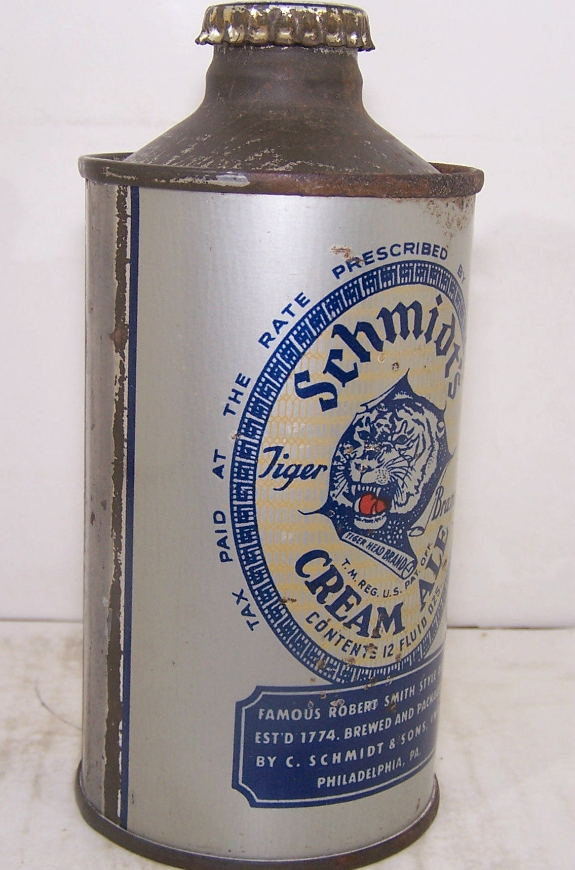 Schmidt's Tiger Brand Cream Ale, USBC 184-25, Grade 1-  Sold 2/27/15