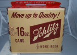 1957 Schlitz Half Quarts in original holder Brooklyn, USBC 235-24, Grade 1/1+
