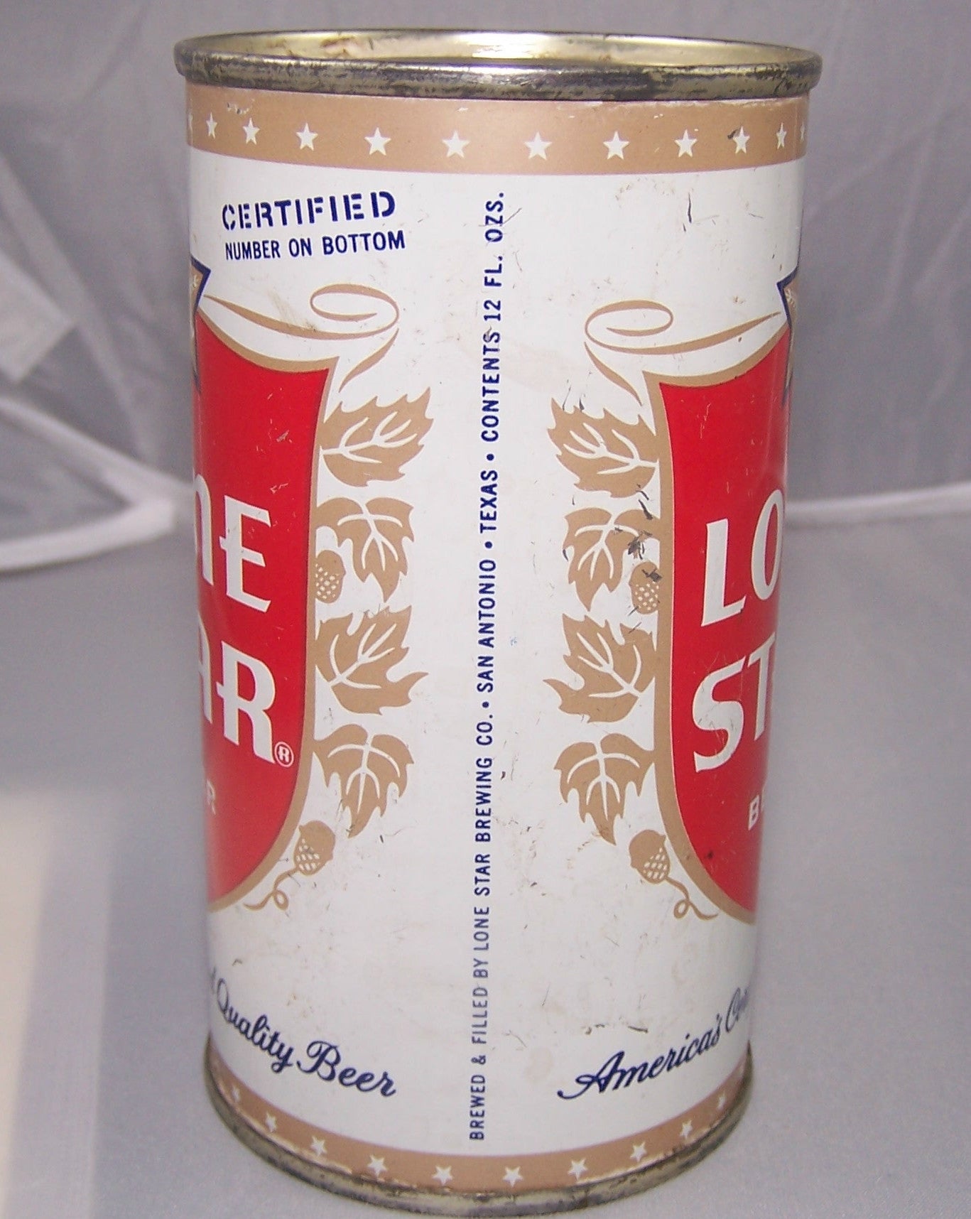 Lone Star Enamel Beer, USBC 92-14, Grade 1/1- Sold!!