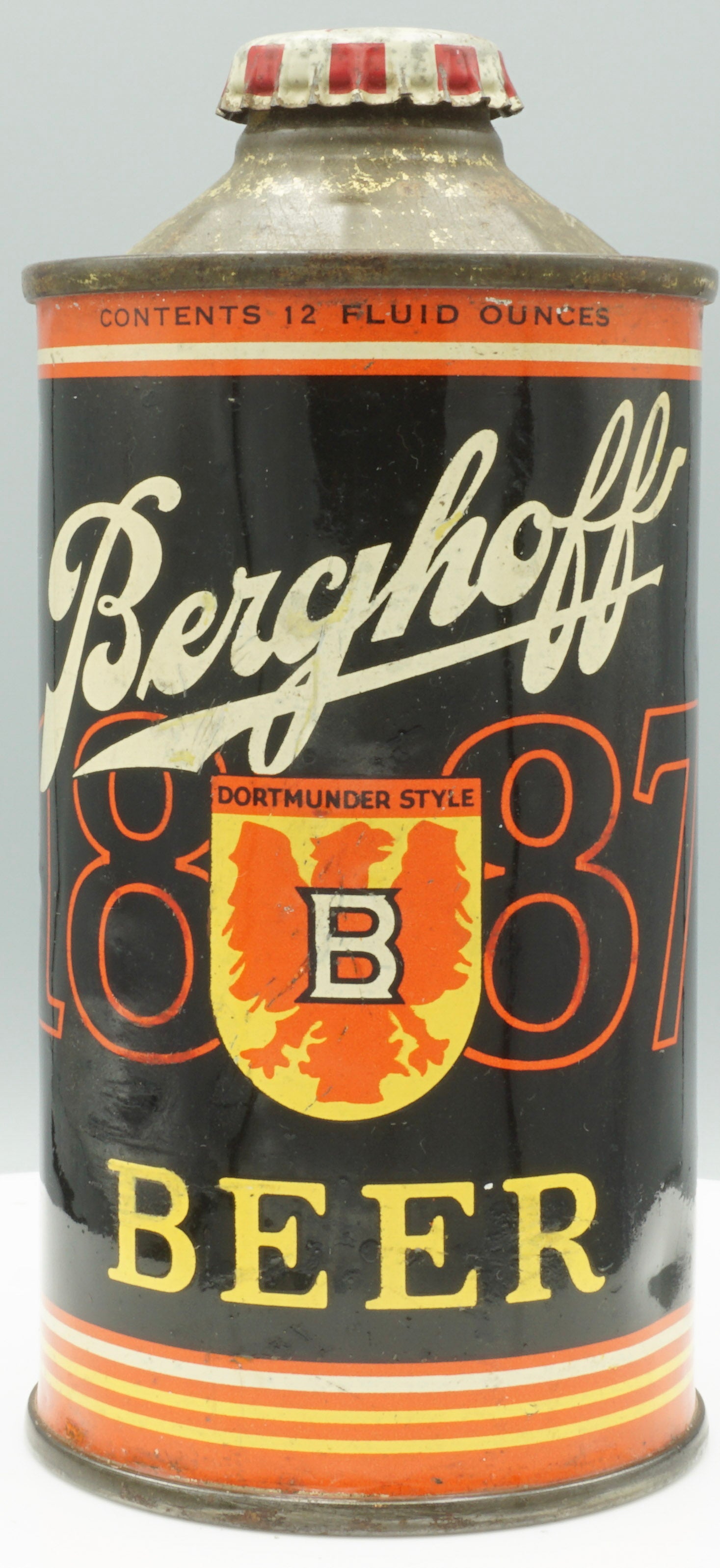 Berghoff 1887, Dortmunder Style, Low Profile Cone Top USBC 151-20, Grade 1-
